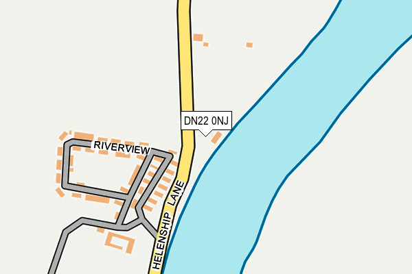 DN22 0NJ map - OS OpenMap – Local (Ordnance Survey)