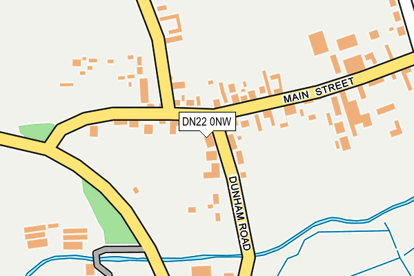 DN22 0NW map - OS OpenMap – Local (Ordnance Survey)