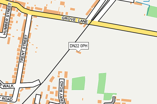 DN22 0PH map - OS OpenMap – Local (Ordnance Survey)