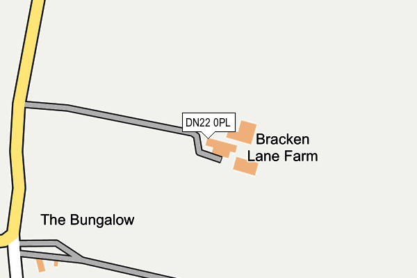 DN22 0PL map - OS OpenMap – Local (Ordnance Survey)