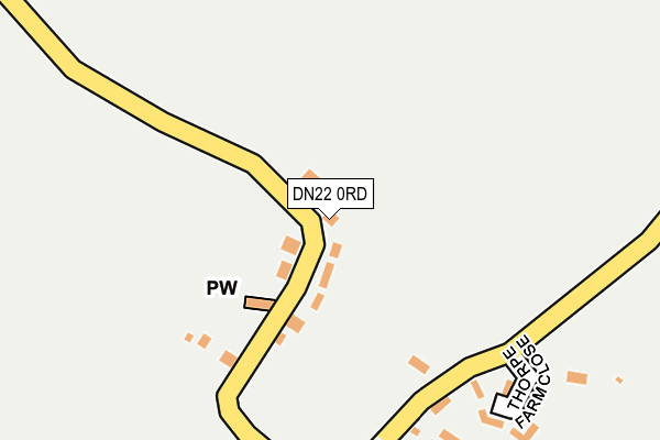 DN22 0RD map - OS OpenMap – Local (Ordnance Survey)