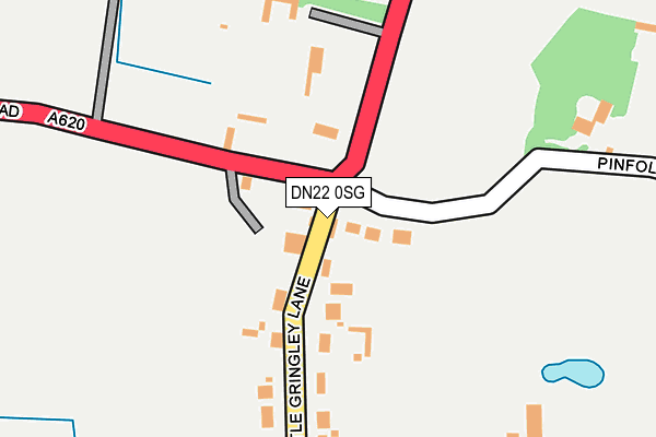 DN22 0SG map - OS OpenMap – Local (Ordnance Survey)