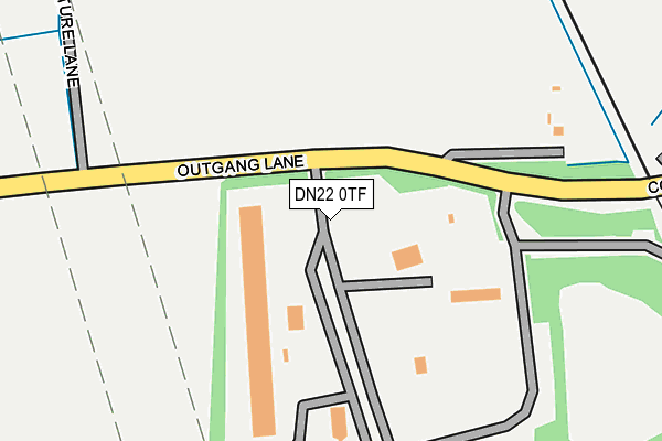 DN22 0TF map - OS OpenMap – Local (Ordnance Survey)