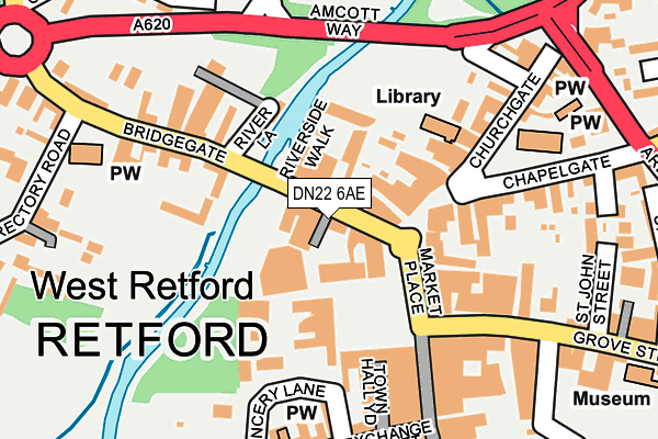 Map of LEONARDOS RETFORD LIMITED at local scale