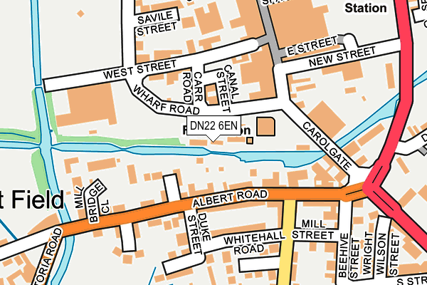 DN22 6EN map - OS OpenMap – Local (Ordnance Survey)