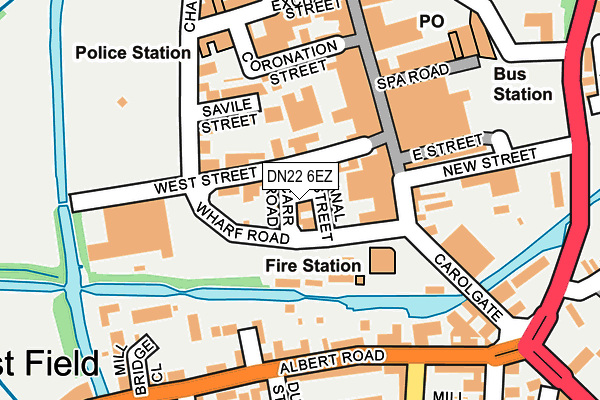 Map of ROOTS HAIR SALON LTD at local scale