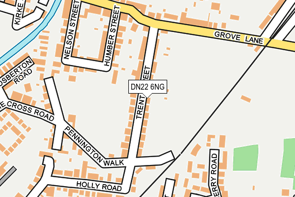 DN22 6NG map - OS OpenMap – Local (Ordnance Survey)