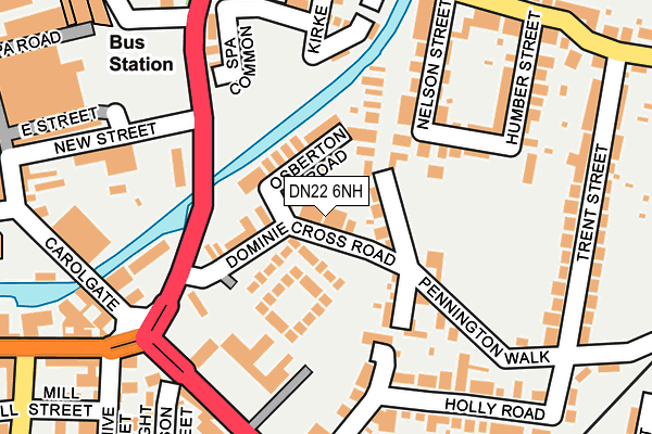 DN22 6NH map - OS OpenMap – Local (Ordnance Survey)