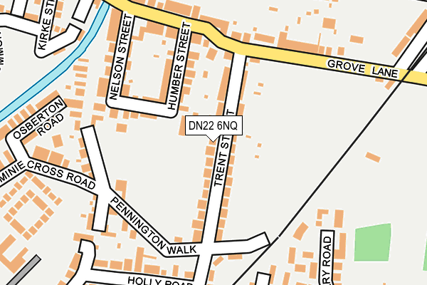DN22 6NQ map - OS OpenMap – Local (Ordnance Survey)