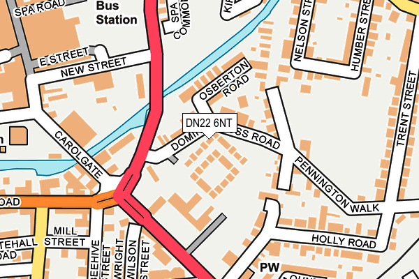 DN22 6NT map - OS OpenMap – Local (Ordnance Survey)