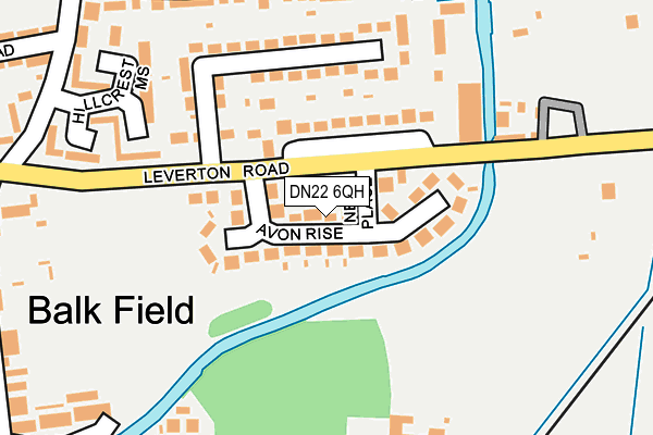 Map of NORTHFIELD SERVICES (RETFORD) LIMITED at local scale