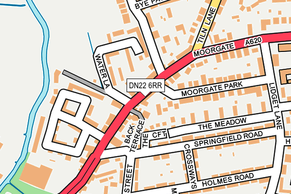 DN22 6RR map - OS OpenMap – Local (Ordnance Survey)