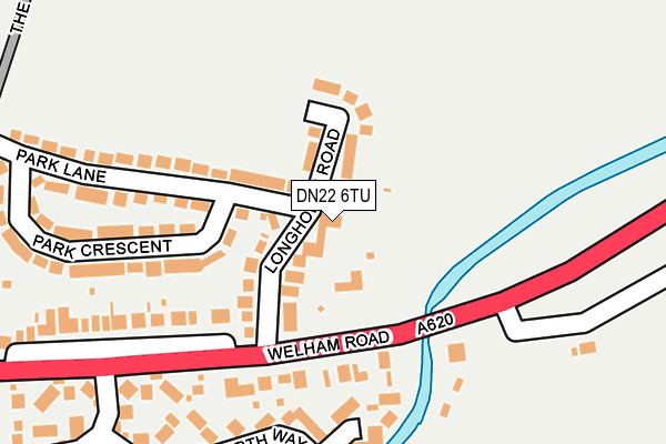 DN22 6TU map - OS OpenMap – Local (Ordnance Survey)