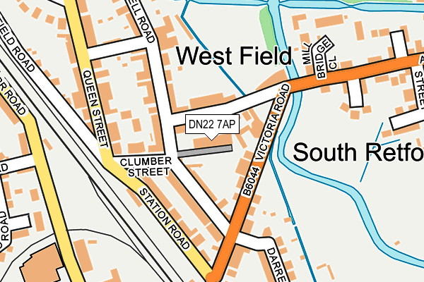 DN22 7AP map - OS OpenMap – Local (Ordnance Survey)