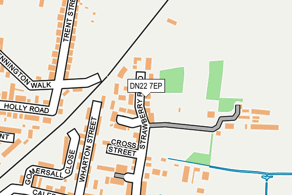DN22 7EP map - OS OpenMap – Local (Ordnance Survey)