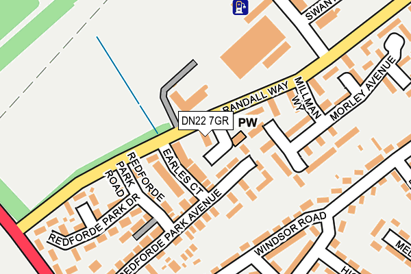 Map of ELBVS LTD at local scale