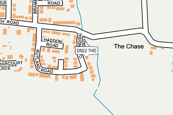 DN22 7HD map - OS OpenMap – Local (Ordnance Survey)