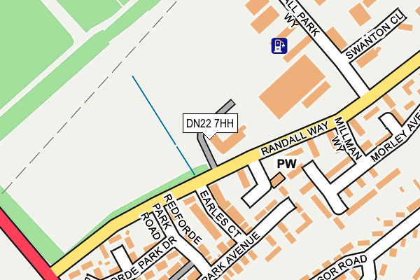 DN22 7HH map - OS OpenMap – Local (Ordnance Survey)