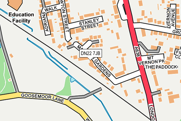 Map of FIVE STAR FINANCIAL LTD at local scale