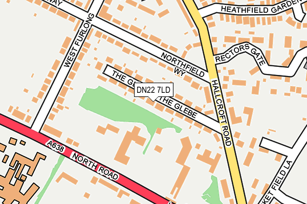 DN22 7LD map - OS OpenMap – Local (Ordnance Survey)