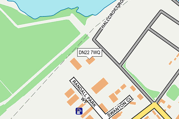 DN22 7WQ map - OS OpenMap – Local (Ordnance Survey)