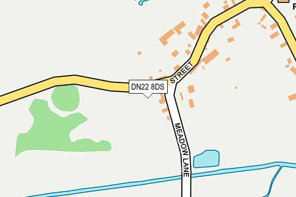 DN22 8DS map - OS OpenMap – Local (Ordnance Survey)
