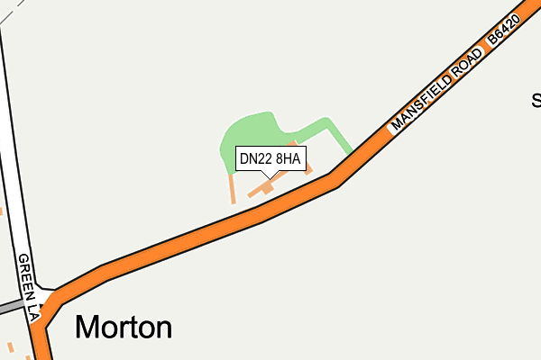 DN22 8HA map - OS OpenMap – Local (Ordnance Survey)