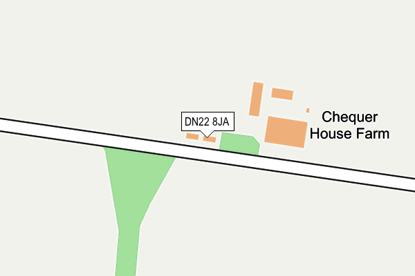 DN22 8JA map - OS OpenMap – Local (Ordnance Survey)