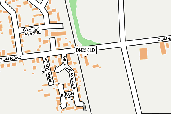 DN22 8LD map - OS OpenMap – Local (Ordnance Survey)