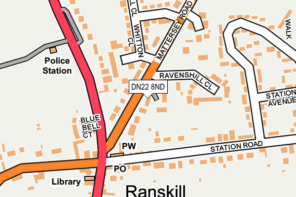 Map of ANDY WYLD LTD at local scale