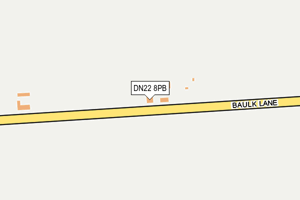 DN22 8PB map - OS OpenMap – Local (Ordnance Survey)