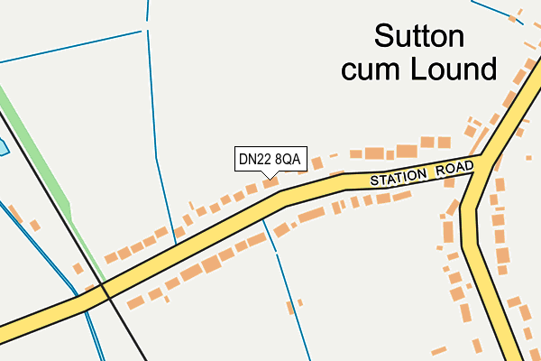 DN22 8QA map - OS OpenMap – Local (Ordnance Survey)