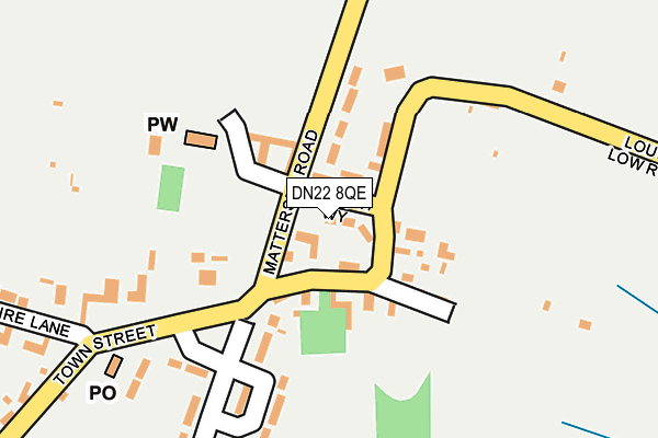 DN22 8QE map - OS OpenMap – Local (Ordnance Survey)