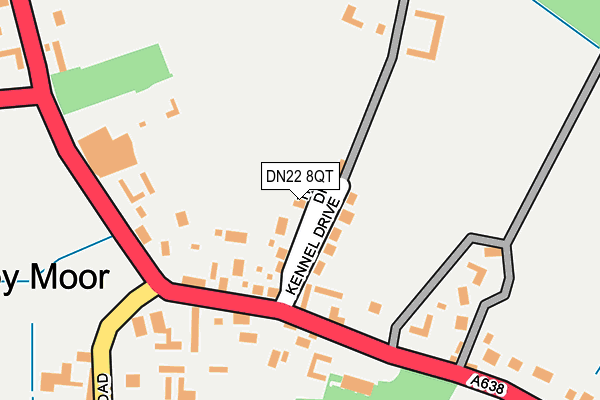 DN22 8QT map - OS OpenMap – Local (Ordnance Survey)