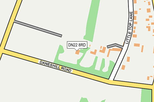 DN22 8RD map - OS OpenMap – Local (Ordnance Survey)