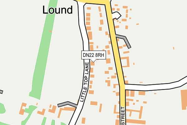 DN22 8RH map - OS OpenMap – Local (Ordnance Survey)