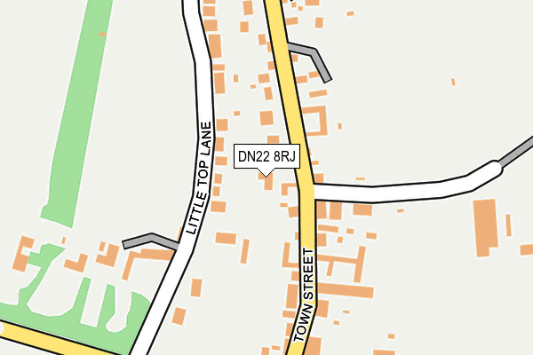 DN22 8RJ map - OS OpenMap – Local (Ordnance Survey)