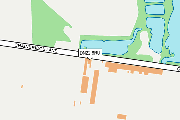 DN22 8RU map - OS OpenMap – Local (Ordnance Survey)