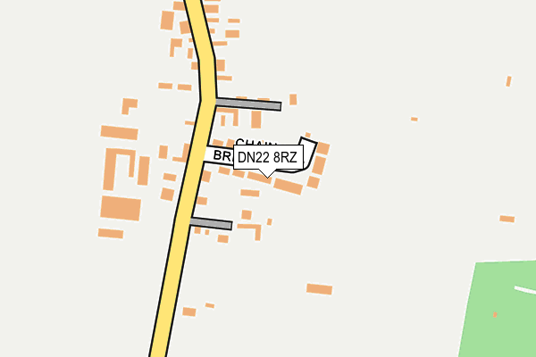 DN22 8RZ map - OS OpenMap – Local (Ordnance Survey)