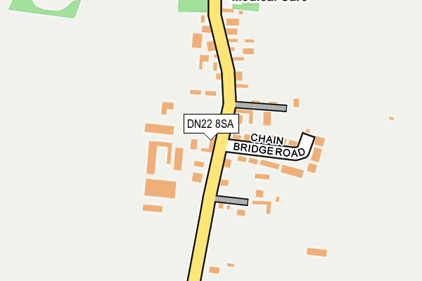 DN22 8SA map - OS OpenMap – Local (Ordnance Survey)