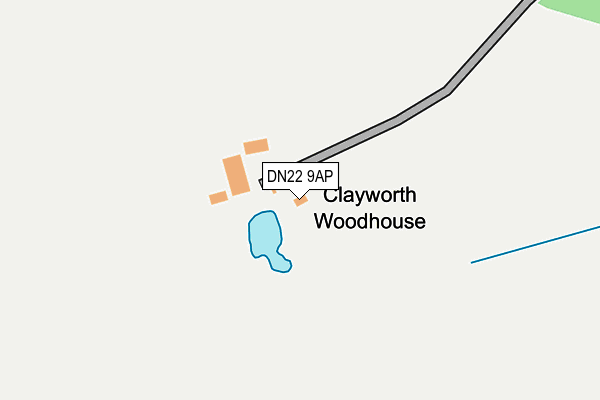 DN22 9AP map - OS OpenMap – Local (Ordnance Survey)