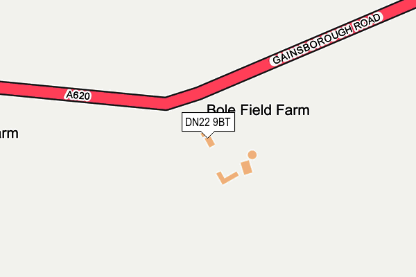 DN22 9BT map - OS OpenMap – Local (Ordnance Survey)