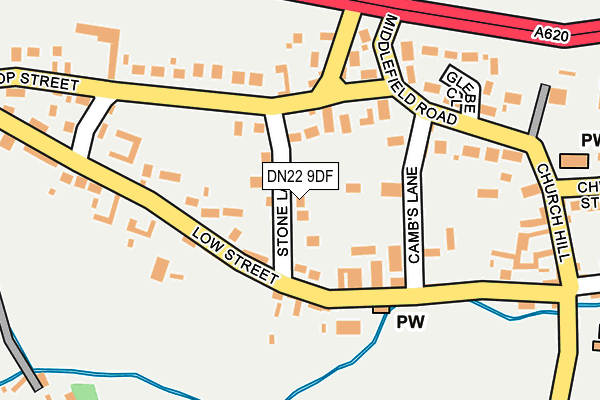 DN22 9DF map - OS OpenMap – Local (Ordnance Survey)