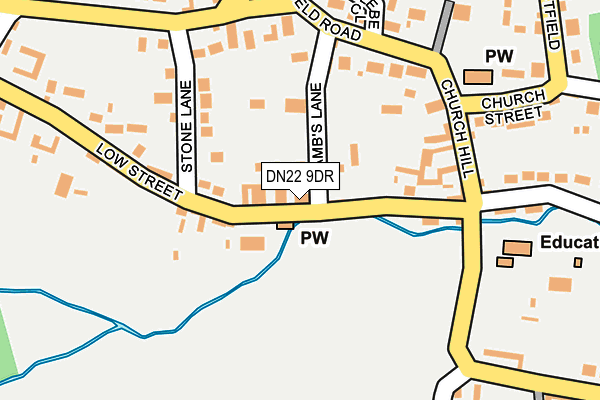 DN22 9DR map - OS OpenMap – Local (Ordnance Survey)