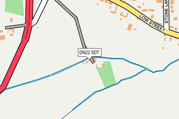 DN22 9DT map - OS OpenMap – Local (Ordnance Survey)