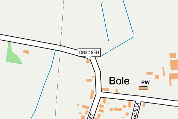 DN22 9EH map - OS OpenMap – Local (Ordnance Survey)
