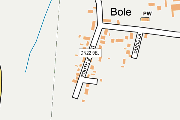 DN22 9EJ map - OS OpenMap – Local (Ordnance Survey)