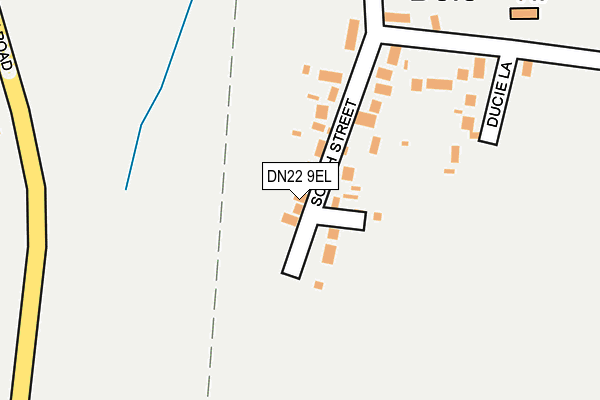DN22 9EL map - OS OpenMap – Local (Ordnance Survey)