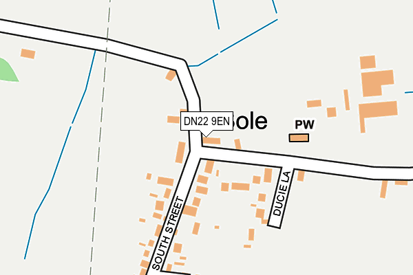 DN22 9EN map - OS OpenMap – Local (Ordnance Survey)