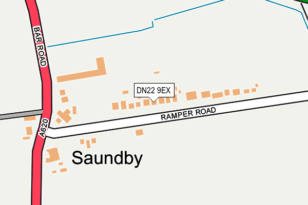 DN22 9EX map - OS OpenMap – Local (Ordnance Survey)